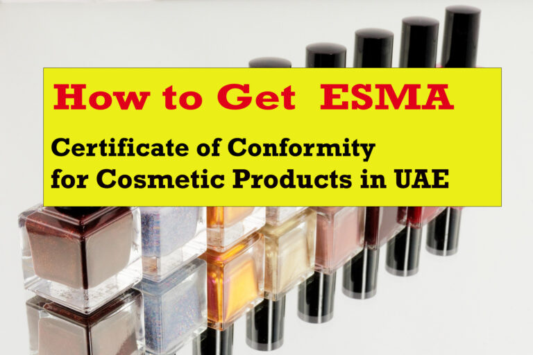 How to Get ESMA Certificate of Conformity for Cosmetic Products in UAE