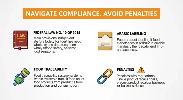 Overview of key UAE food safety regulations.